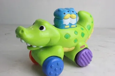 Buy Fisher Price Amazing Animals  Press & Go Crocodile Baby Toddler Toy • 9£