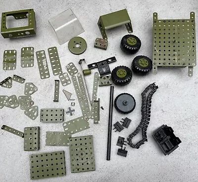 Buy Vintage Green Metal Meccano - Parts Of Military Vehicle • 5£