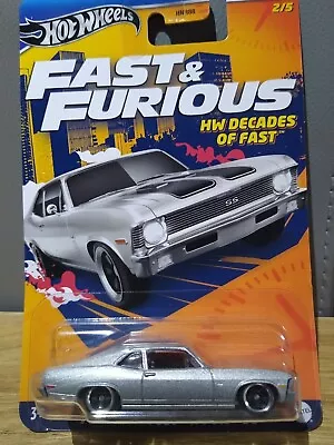 Buy HOT WHEELS Fast And Furious 70 Chevrolet Nova SS Hw Decades Of Fast 1:64 • 4.99£