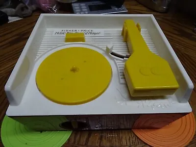 Buy Fisher Price Music Box Record Player Mattel 2014 With 5 Records Tested Working • 19£