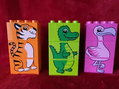 Buy Lego Duplo Zoo Animals Bricks Tiger Crocodile Flamingo • 6.99£