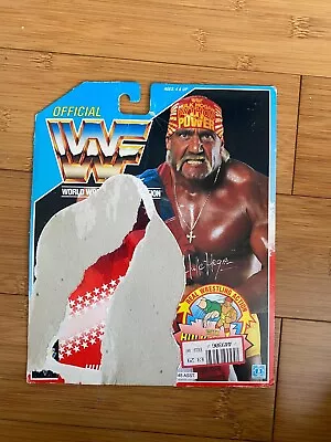 Buy Wwe Hulk Hogan Hasbro Wrestling Action Figure Backing Card Wwf Series 3 • 13.99£