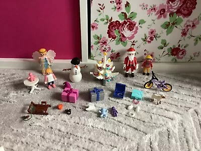 Buy Playmobil Christmas Santa Winter Theme Toys Angel Presents White Tree • 8.95£