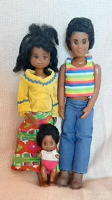 Buy The Sunshine Family 1973 African Aa Happy Family Mattel Vintage Dolls Very Rare • 154.28£
