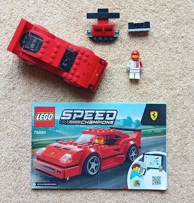 Buy LEGO Speed Champions Ferrari F40 Competizione 75890 - Set + Manual • 8£