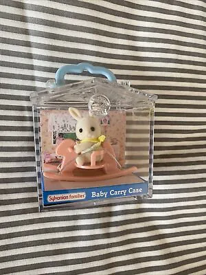 Buy Sylvanian Families Baby Carry Case Rabbit On Rocking Horse BNWT Collector Bunny • 7£