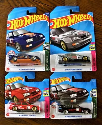 Buy HOT WHEELS FORD SIERRA COSWORTH ; Black ; Blue ; Red; Silver  Issues . Job Lot • 19.50£