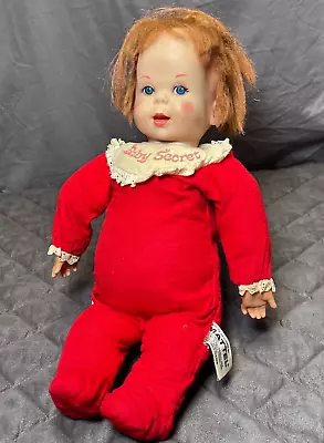 Buy *Working* Vintage 1965 Mattel Baby Secret Creepy Talking Whispering Doll • 120.63£