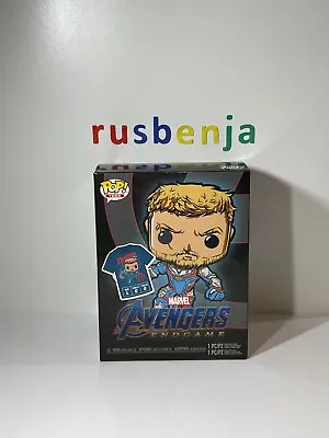 Buy Funko Pop! Marvel Avengers Engame Pop And Large T-Shirt Captain Thor • 19.99£