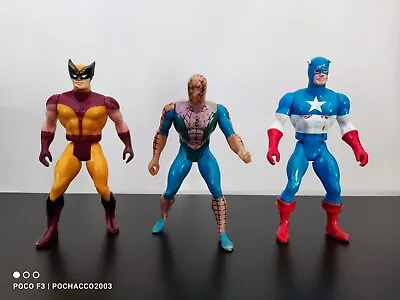 Buy Marvel Secret Wars Captain America, Wolverine & Spider-Man Mattel 1984 • 14.95£
