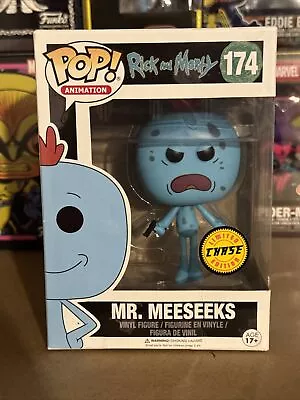 Buy Funko POP Animation Rick And Morty #174 Mr Meeseeks (Chase Edition) Minor Damage • 12.49£