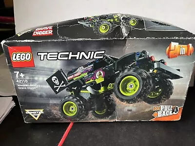Buy LEGO Technic Monster Jam®  Pull Back 2 In 1 Building Set Grave Digger (42118) UK • 10.95£