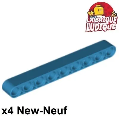 Buy LEGO Technic 4x Liftarm 1x9 9x1 Thick Azure Dark / Dark Azure 40490 New • 3.53£