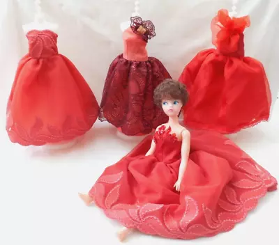 Buy Assorted Red Dresses For 11.1/2  'Barbie' Type Dolls - One Off Designs • 5.50£