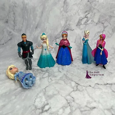 Buy Disney Magiclip Princess Doll - Frozen Elsa And Anna With Other Figures • 14.95£