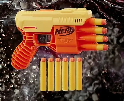 Buy Nerf Alpha Strike Fang QS-4 Foam Dart Blaster With 10 Darts Tactical Orange ~NEW • 10.95£
