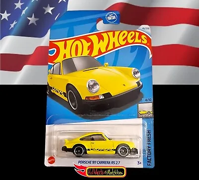 Buy Hot Wheels PORSCHE 911 CARRERA RS 2.7 US CARD FACTORY FRESH 2024 B CASE • 2.99£