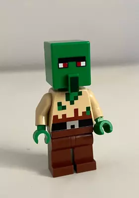 Buy Zombie Villager - Tan Torso Minecraft LEGO Minifigure Min134 21190 • 7.95£