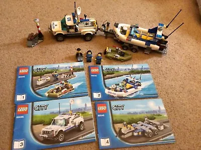 Buy LEGO CITY Police Patrol 60045 Speed Boat Lighthouse Complete VGC + Instructions • 16£