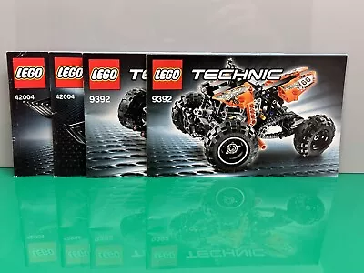 Buy LEGO 9392 42004 Instruction Only, Quad Bike, Backhoe Loader, Technic, 4 Booklets • 5.39£