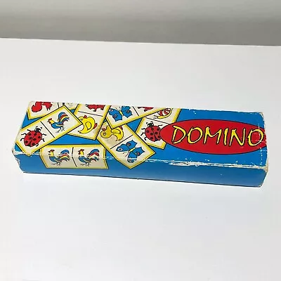 Buy Vintage Domino Set Small Children Animal Tabletop Game Board  • 4.50£