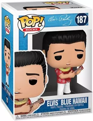 Buy Funko Pop Rocks 187 Elvis Presley 40139 Elvis Blue Hawaii • 23.26£