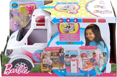 Buy Barbie Ambulance & Hospital 60cm Medical Vehicle Accessories Care Clinic 28739 • 68.69£