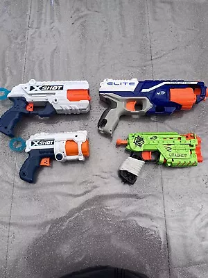 Buy Nerf / X Shot Guns | Bundle Of 4 | Toy Guns For Kids • 21.99£