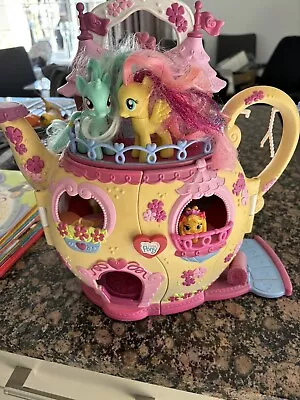 Buy MY LITTLE PONY 2006 Tea Pot Palace Ponyville House With Ponies • 16.99£
