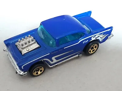 Buy Hot Wheels 1/64 57 Chevy Custom Rod In Blue (1976)  • 8£