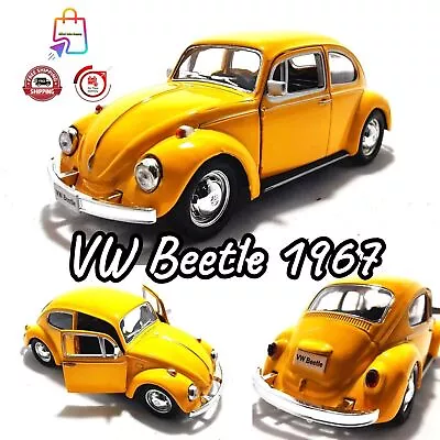 Buy 1/36 Scale Volkswagen Beetle 1967 T1 Car Alloy Model Replica Kids Gift Toy • 28.68£
