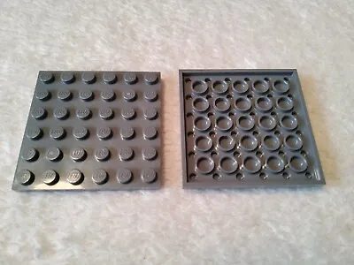 Buy 2 X NEW LEGO TECHNIC 6 X 6 TILE THIN PLATE STUDDED No 4211134 DARK GREY  • 1.99£