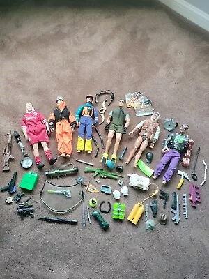 Buy Action Man Hasbro - Bundle  1990-98  Vintage Action Figures With Lots Of Extras! • 9£