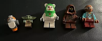 Buy Star Wars Lego Mini Figures Maz Kanata Grogu Porg Jawa Ewok Bundle GC • 9.99£