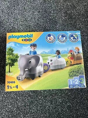Buy Playmobil 123 70405 - Animal Train Figures & Playset - 9 Pieces • 6.50£