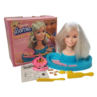 Buy Vintage 1976 Mattel Superstar Barbie Fashion Face Makeup Beauty Center 9827 • 86.61£