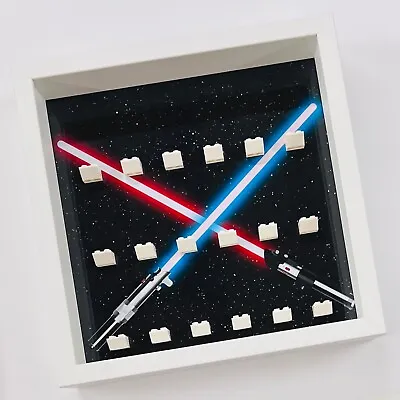 Buy Display Frame Case For Lego ® Star Wars Minifigures Lightsabers Figures 27cm • 26.99£
