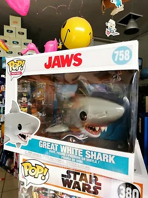 Buy Lo Shark Jaws Great White Shark Pop! Funko Movies Vinyl Figure N°758 6   Ovesiz • 40.97£