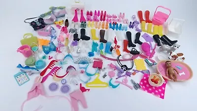Buy 180 Barbie Accessories Shoes Bundle Lot Other Fashion Doll Sindy Flower Ken • 30.32£