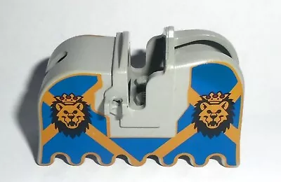 Buy LEGO Castle Knights 2490px4 Horse Barding Blue Gold Lions Head King Leo 6091 • 10.50£