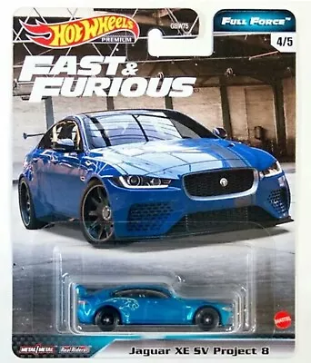 Buy Hot Wheels Premium 'Jaguar XE SV Project 8. Fast And Furious Full Force. New.  • 9.99£