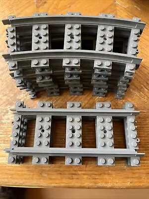 Buy LEGO Train Tracks Curves And Straights Bundle - Grey • 20£