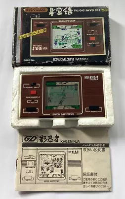 Buy Vintage 1982 RARE GD BANDAI - KAGE NINJA - LCD GAME (Near Mint Condition) • 60£