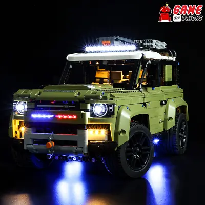 Buy LED Light Kit For Land Rover Defender - Compatible With LEGO® 42110 Set (Remote) • 47.56£