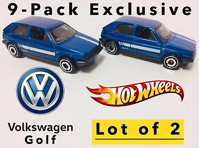 Buy Hot Wheels 9-Pack Exclusive “Volkswagen Golf” (Lot Of 2) 1/64 Die-Cast Cars • 14.13£