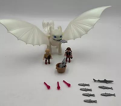 Buy Playmobil 70038 How To Train Your Dragon Light Fury With Children • 25£