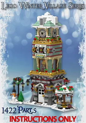 Buy Winter Village Christmas Countdown Tower -INSTRUCTIONS ONLY- MOC For Lego Bricks • 6.60£