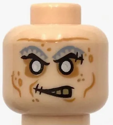 Buy Lego New Light Nougat Minifigure Head Alien PotC Zombie W/ Silver Eyes Part • 3.78£