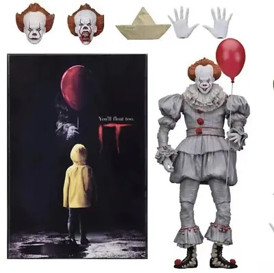 Buy NECA Stephen King's It The Clown Pennywise PVC Horror Action Figure Model Gift • 27.59£