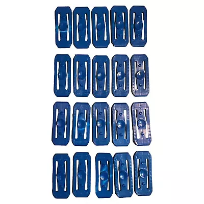 Buy 2013 Mattel Hot Wheels Track Connector Pieces Lot Of 20 Blue • 18.92£